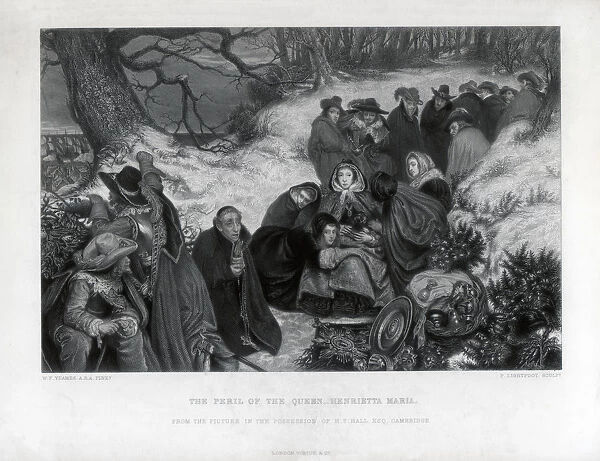 The Peril of the Queen Henrietta Maria, 19th century. Artist: P Lightfoot
