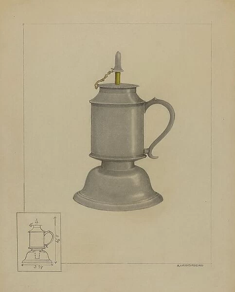 Petticoat Lamp, c. 1936. Creator: A. Zaidenberg