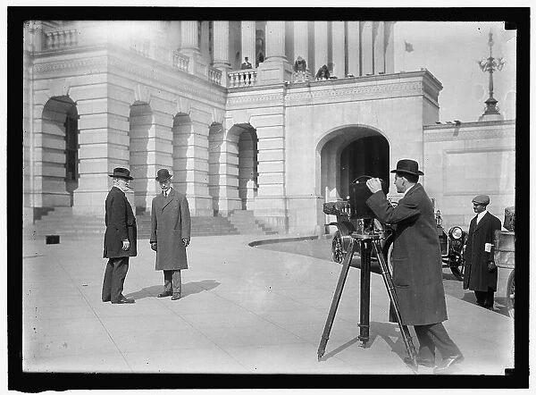 Photographer at U.S. Capitol, Washington, D.C. between 1913 and 1917. Creator: Harris & Ewing. Photographer at U.S. Capitol, Washington, D.C. between 1913 and 1917. Creator: Harris & Ewing