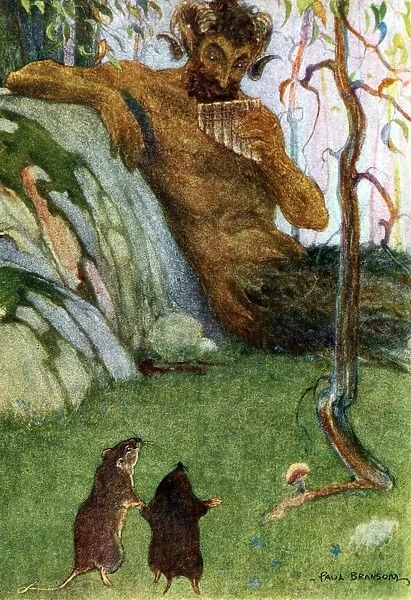 The Piper at the Gates of Dawn from Wind in the Willows, pub. 1913 (colour lithograph), 1913