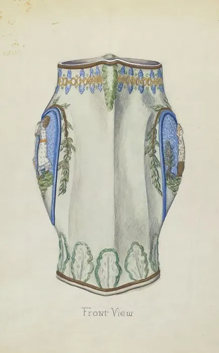 Framed Print : Pitcher Print, c. 1936