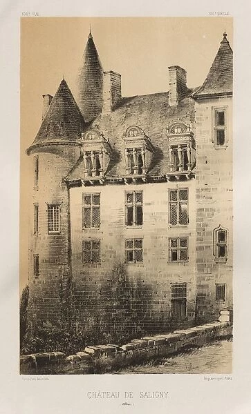 Pl. 100, Chateau de Saligny (Alliers), 1860. Creator: Victor Petit (French, 1817-1874)
