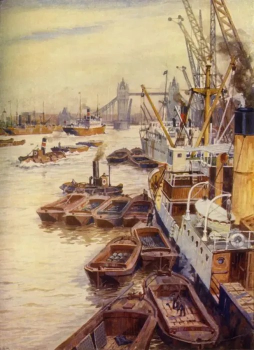 Framed Print : The Pool of London Print Framed Print : The Pool of London Print