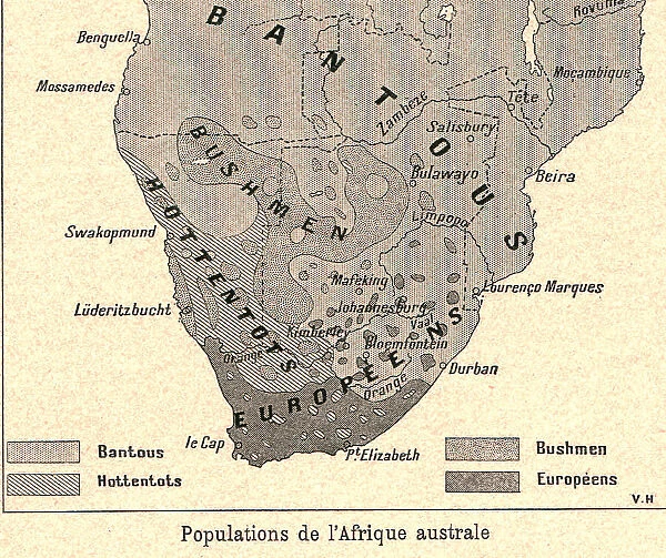 Populations de l'Afrique australe; Afrique Australe, 1914. Creator: Unknown