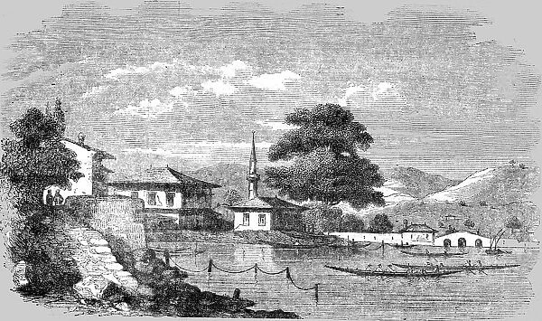 The Port of Bouyouk Dere, near which the combined fleets were anchored, 1854. Creator: Unknown