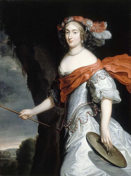 Portrait of Anne Marie Louise d'Orléans (1627-1693), Duchess of Montpensier, c. 1660. Creator: Beaubrun, Henri (1603-1677)