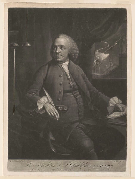 Portrait of Benjamin Franklin, Between 1763 and 1785