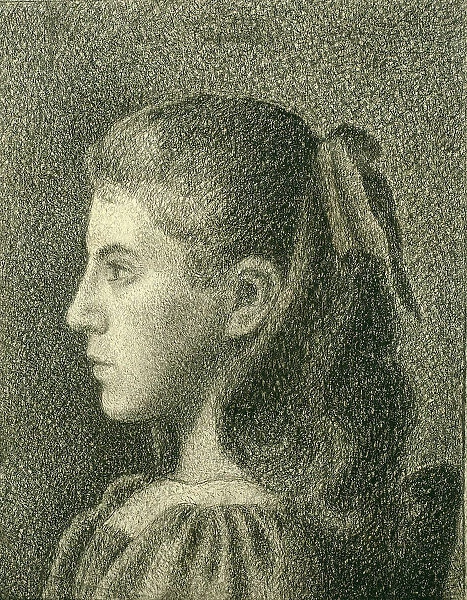 Portrait of Berthe Serruys, 1894. Creator: Georges Lemmen