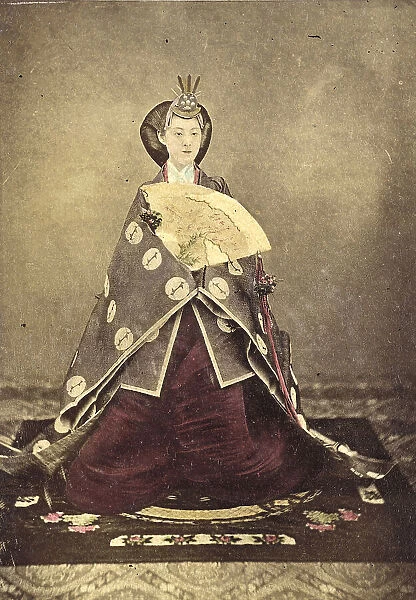 Portrait of Empress Shoken (image 1 of 2), 1865. Creator: Unknown