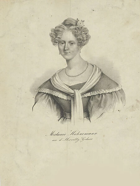 Portrait of Melanie d?Hervilly Gohier Hahnemann (1800-1878), 1830-1835. Creator: Anonymous