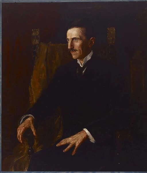 Portrait of Nikola Tesla (1856-1943)