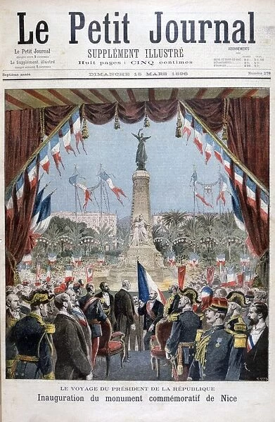 President Faure at the inauguration ceremony of a monument in Nice, 1896. Artist: Henri Meyer