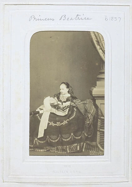 Princess Beatrice, 1861. Creator: John Jabez Edwin Mayall