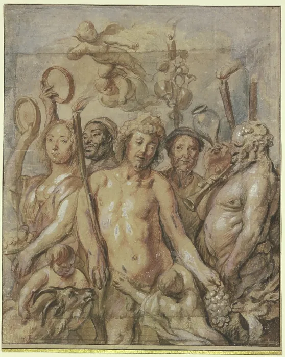Framed Print : Print of Jacob Jordaens' Procession of Bacchus Framed Print : Print of Jacob Jordaens' Procession of Bacchus