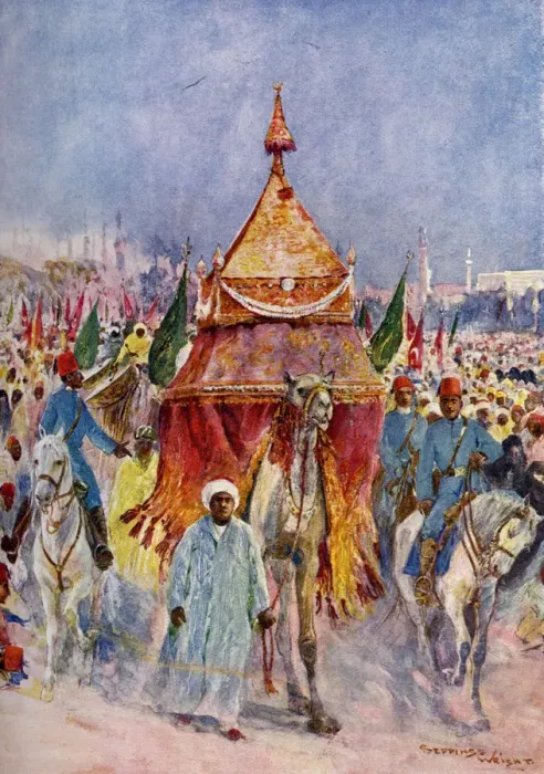 Framed Print : Print of The procession of the Mahmal, Cairo Framed Print : Print of The procession of the Mahmal, Cairo