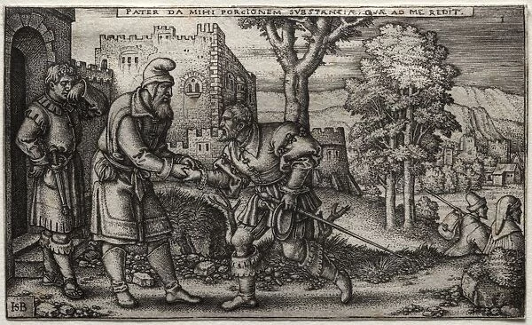The Prodigal Son. Creator: Hans Sebald Beham (German, 1500-1550)