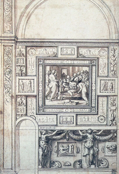 Project for a Wall Decoration of a vault, 16th century. Artist: Perino del Vaga