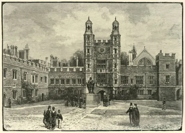 Framed Print : The Quadrangle, Eton, 1898 Print Framed Print : The Quadrangle, Eton, 1898 Print
