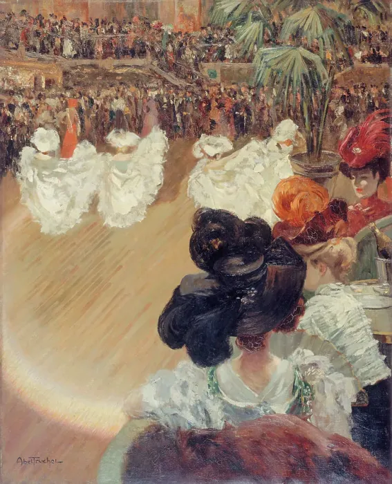 Framed Print : Quadrille at the Bal Tabarin Print, c1906