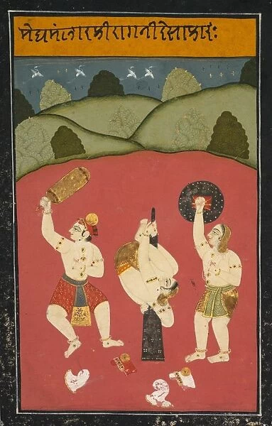 Ragini Desakh of Meghamalhar, c. 1770-1790. Creator: Unknown