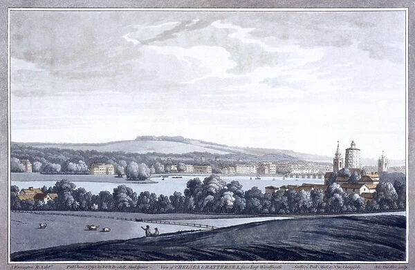 The River Thames at Battersea, London, 1795. Artist: Joseph Constantine Stadler