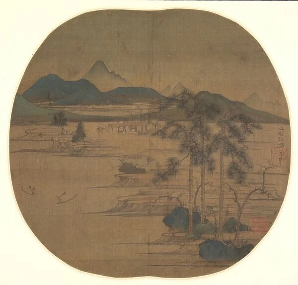 River Village: Fishermans Joy, 1279-1322. Creator: Zhao Mengfu (Chinese, 1254-1322)