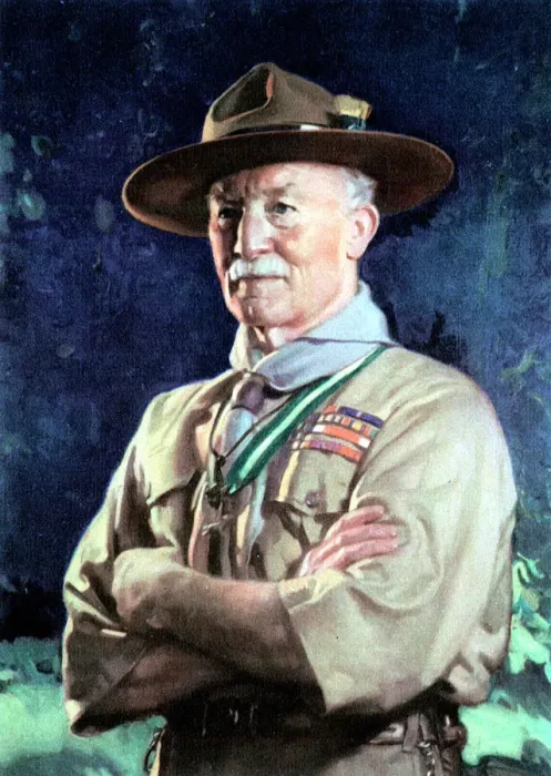 Framed Print : Robert Baden-Powell in Scout Uniform Print Framed Print : Robert Baden-Powell in Scout Uniform Print