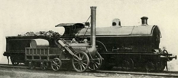 The Rocket Contrasted with the Lost Type of 4-4-0, c1930. Creator: Unknown