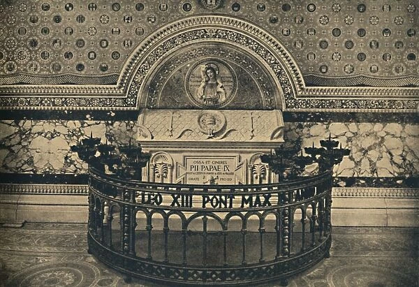 Roma - Basilica of St Lawrence. - Tomb of Pius IX, 1910