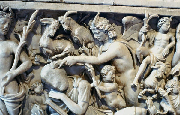 Roman sarcophagus with the legend of Selene and Endymion, 230-235 AD