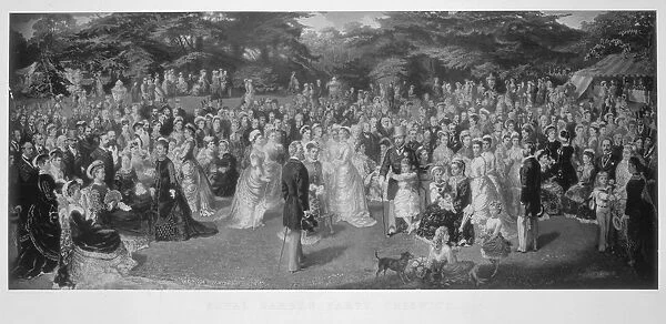 Royal garden party at Chiswick House, Hounslow, London, c1875