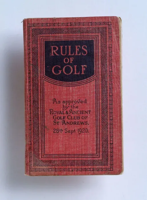 Framed Print : 1920 The Rules of Golf Print Framed Print : 1920 The Rules of Golf Print