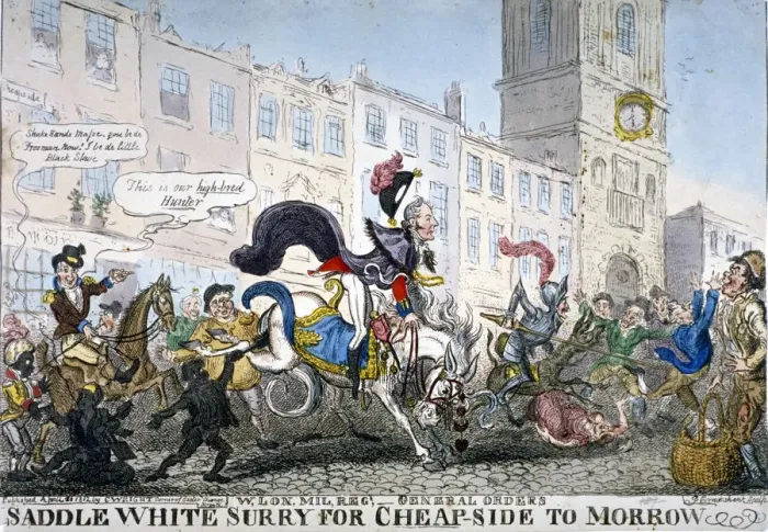 Framed Print : Print of the Lord Mayor's procession in Cheapside, 1812 Framed Print : Print of the Lord Mayor's procession in Cheapside, 1812
