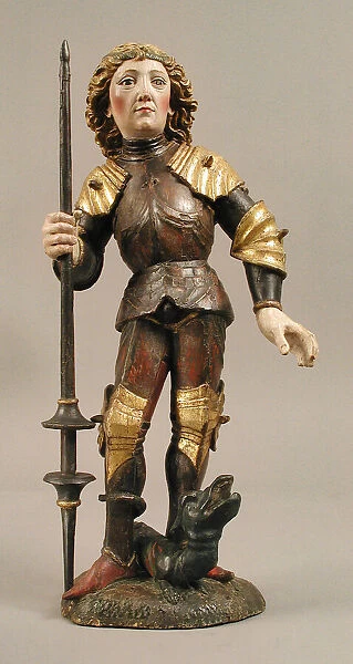 Saint George and the Dragon, Austrian or South German, ca. 1475. Creator: Unknown
