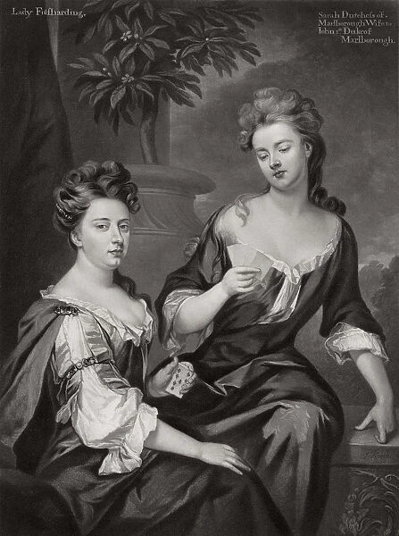 Sarah, Duchess of Marlborough, and Lady Fitzharding, c1702 (1906)