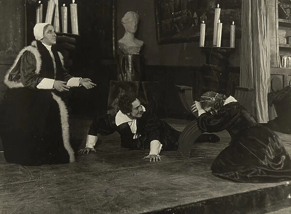 A scene from the play based on K. Gutskov's drama 'Uriel Acosta', 1920-1929. Creator: Unknown. A scene from the play based on K. Gutskov's drama 'Uriel Acosta', 1920-1929. Creator: Unknown