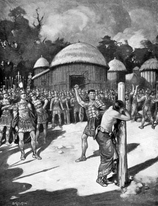 Framed Print : The Scourging of Boadicea Print, 1920 Framed Print : The Scourging of Boadicea Print, 1920