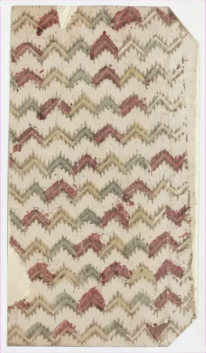 Framed Print : Zigzag Pattern Print, 19th century Framed Print : Zigzag Pattern Print, 19th century
