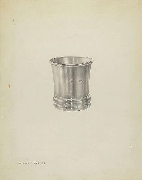 Silver Beaker, 1938. Creator: Dorothy Dwin