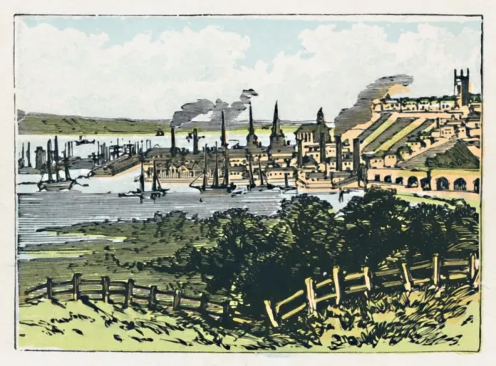 Framed Print : Southampton Print, c1910 Framed Print : Southampton Print, c1910