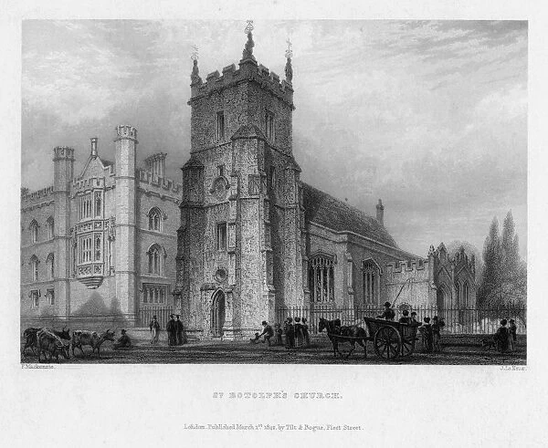 St Botolphs Church, Boston, Lincolnshire, 1842. Artist: John Le Keux