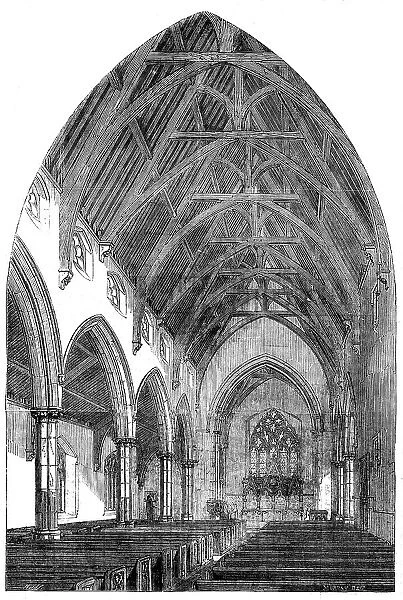 St. Nicholas Church, Durham - interior, 1858. Creator: Murray