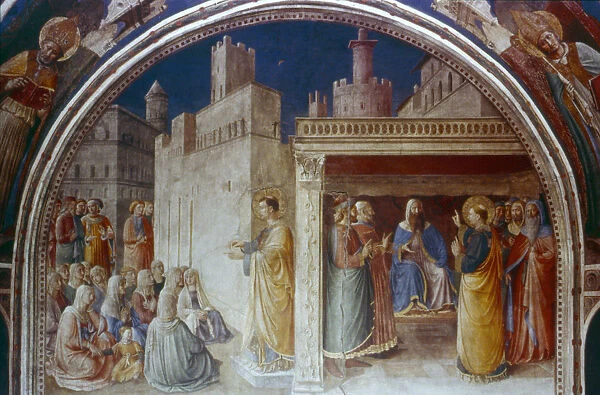 St Stephen Preaching, mid 15th century. Artist: Fra Angelico