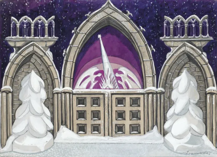 Framed Print : Stage Design for The Nutcracker Ballet Print Framed Print : Stage Design for The Nutcracker Ballet Print
