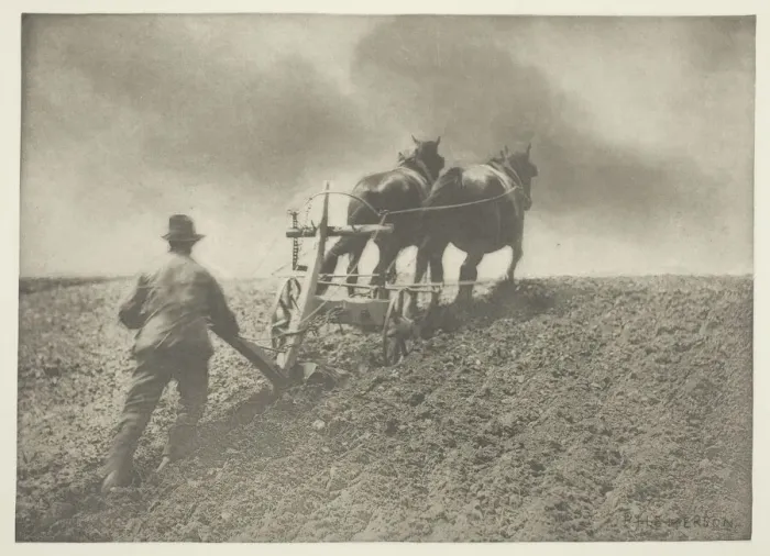 Framed Print : Photogravure Print of A Stiff Pull, Suffolk