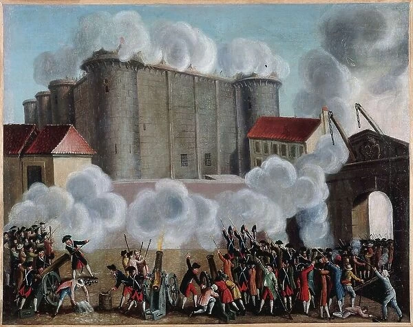 Storming of the Bastille, July 14, 1789. Creator: Unknown