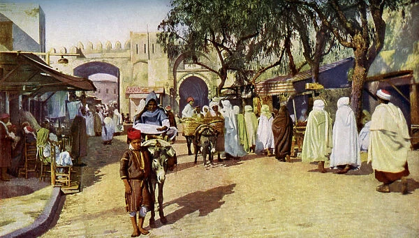 Street scene, Kairouan, Tunisia, c1924