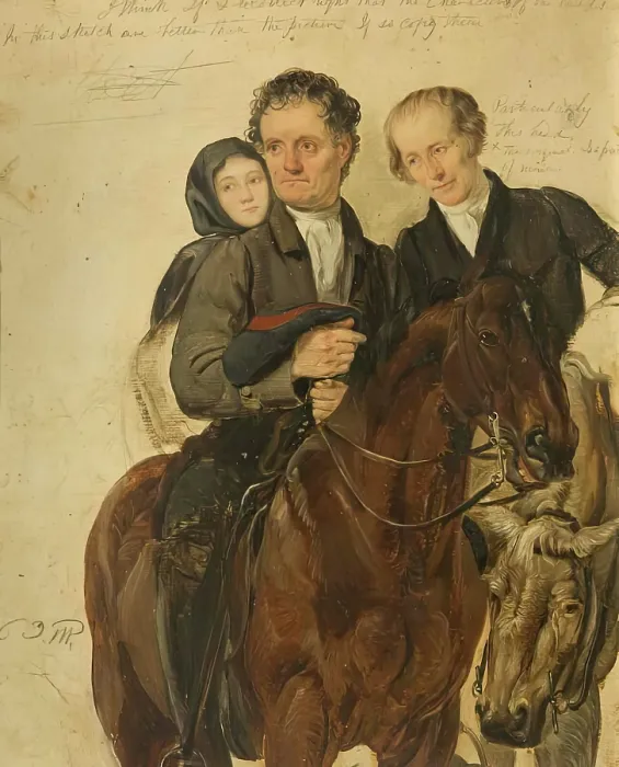 Framed Print : Study for 'Covenanters Preaching' Print, c1830 Framed Print : Study for 'Covenanters Preaching' Print, c1830