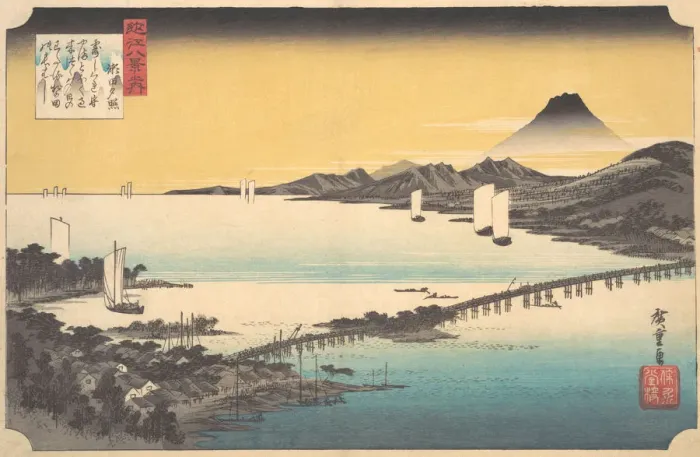 Framed Print : Print of Sunset at Seta, 1832 Framed Print : Print of Sunset at Seta, 1832