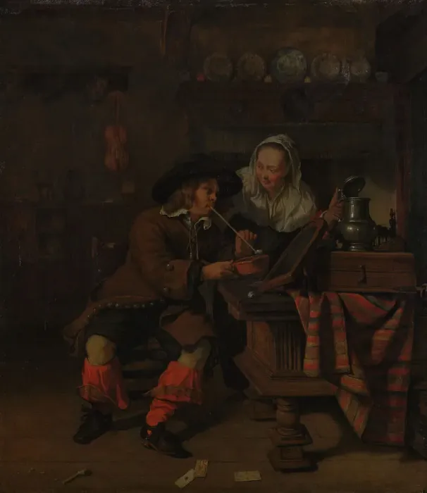 Framed Print : Tavern Scene Print, 18th Century Engraving Framed Print : Tavern Scene Print, 18th Century Engraving